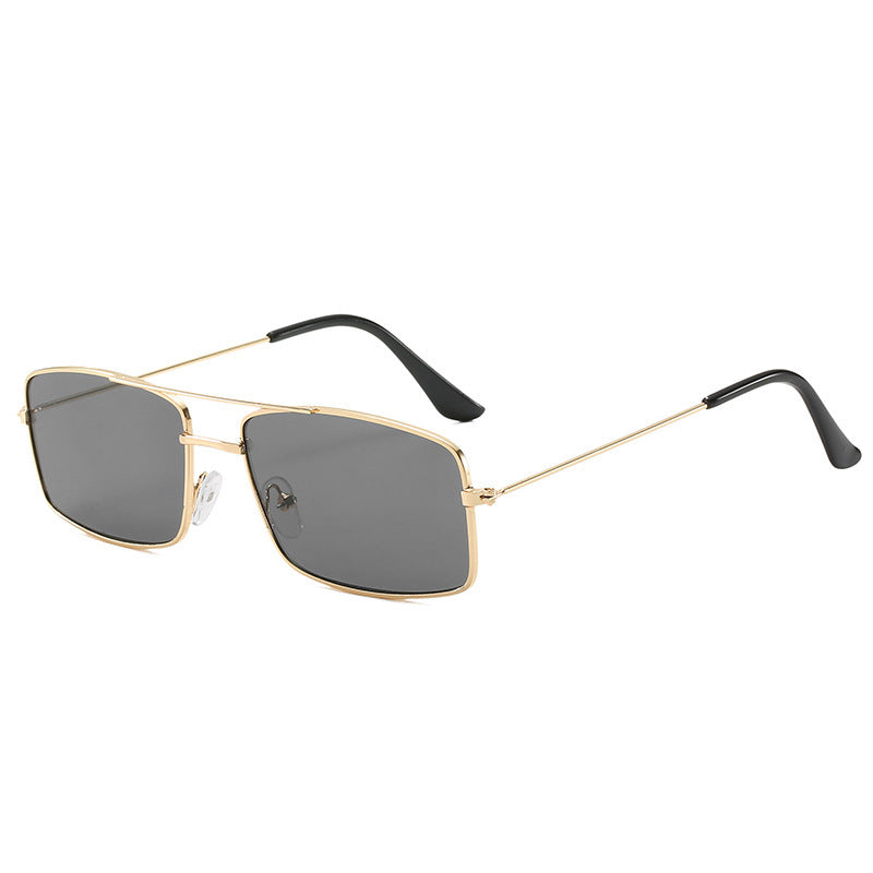 Lunettes rectangulaires en métal ultra-fines – Style vintage minimaliste très tendance