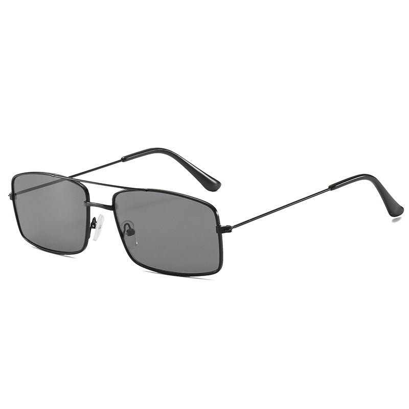 Lunettes rectangulaires en métal ultra-fines – Style vintage minimaliste très tendance